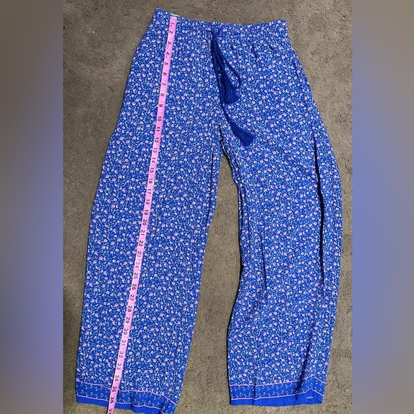 Chelsea & Violet Floral Print Pants Blue w/pockets XS. EUC worn once. - Picture 10 of 10